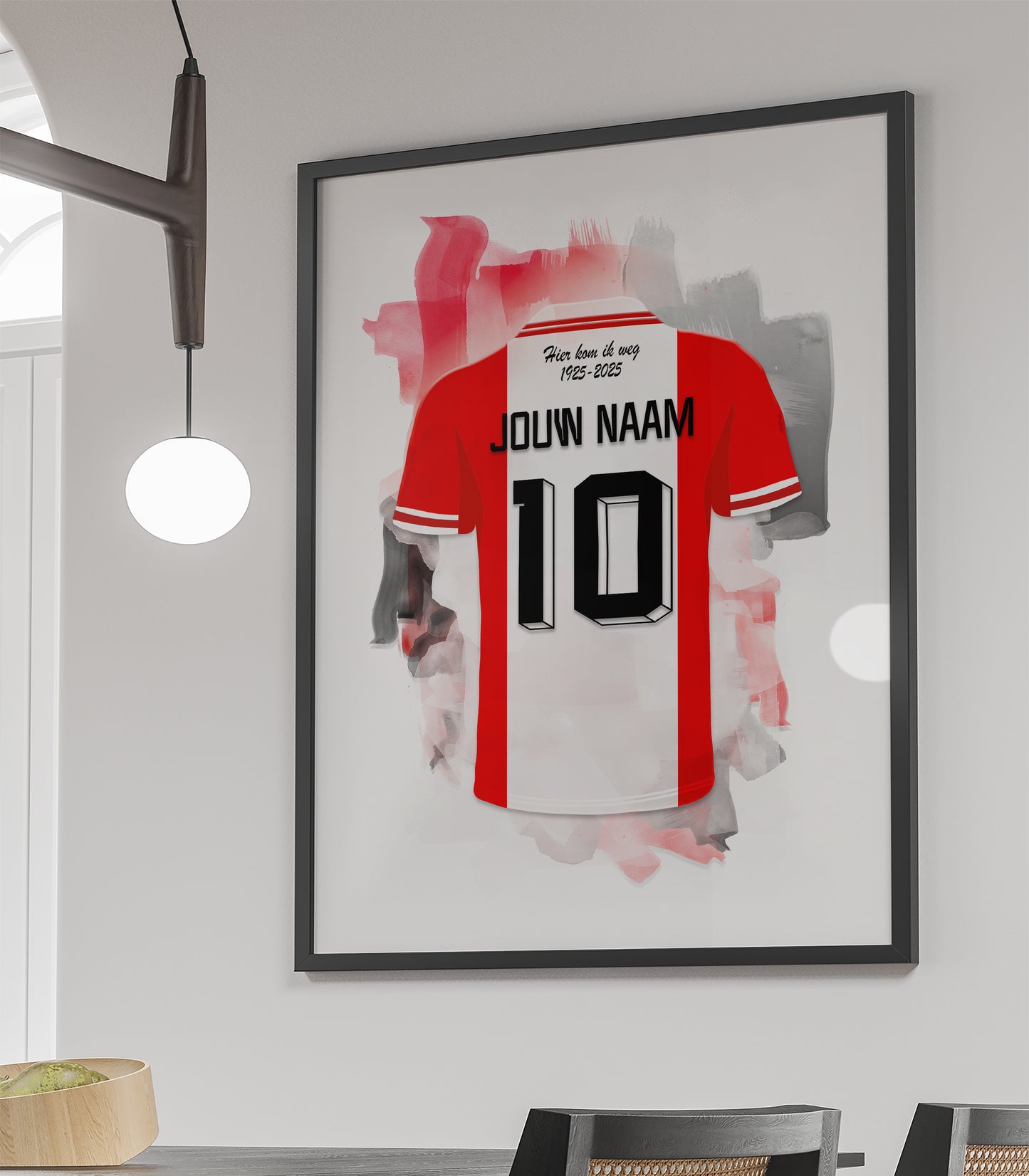 FC Emmen wanddecoratie - Ingelijste poster - Voetbal fan cadeau