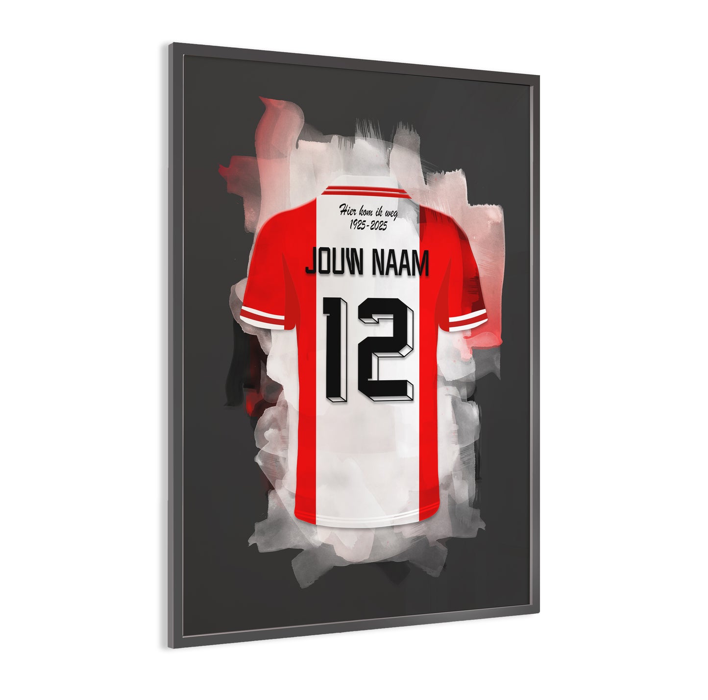 FC Emmen wanddecoratie - Gepersonaliseerde poster - Voetbal fan cadeau