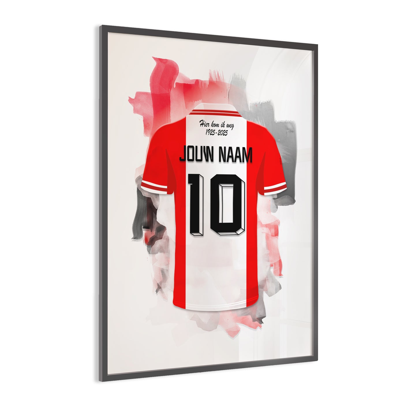 FC Emmen wanddecoratie - Gepersonaliseerde poster - Voetbal fan cadeau
