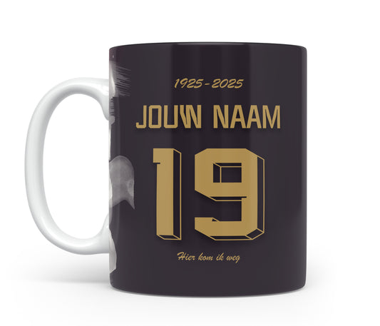 FC Emmen voetbal mok met naam - FC Emmen mok met personalisatie - Voetbal fan kado