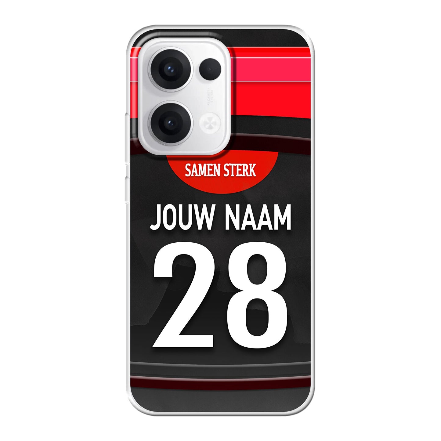 Excelsior Rotterdam 2025-2026 telefoonhoesje met personalisatie - Oppo Reno telefoonhoesjes - Voetbal fan kado