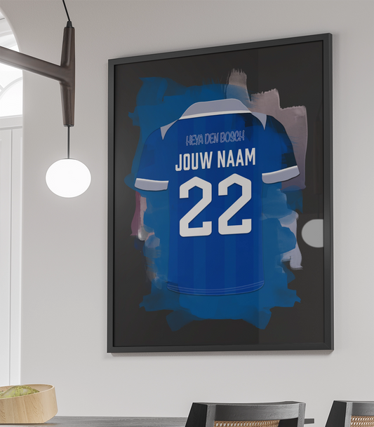 FC Den Bosch Voetbal Poster Met Eigen Naam Muurdecoratie Cadeau
