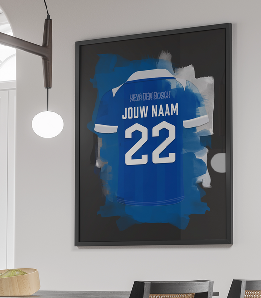 FC Den Bosch Voetbal Poster Met Eigen Naam Jongenskamer Verjaardag Cadeau