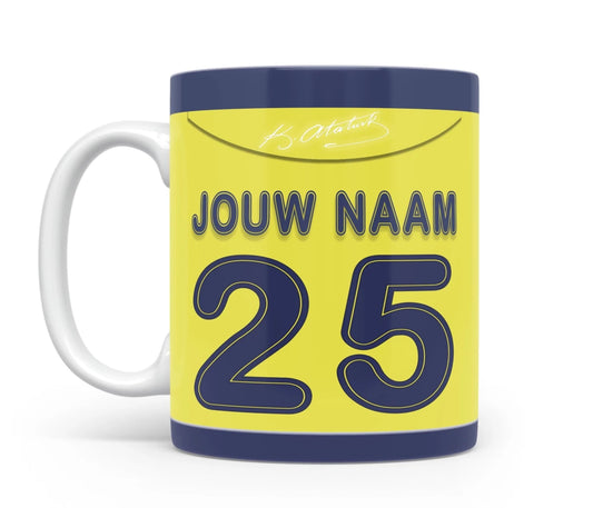 Fenerbahce Voetbal Mok Gepersonaliseerd Verjaardag Cadeau