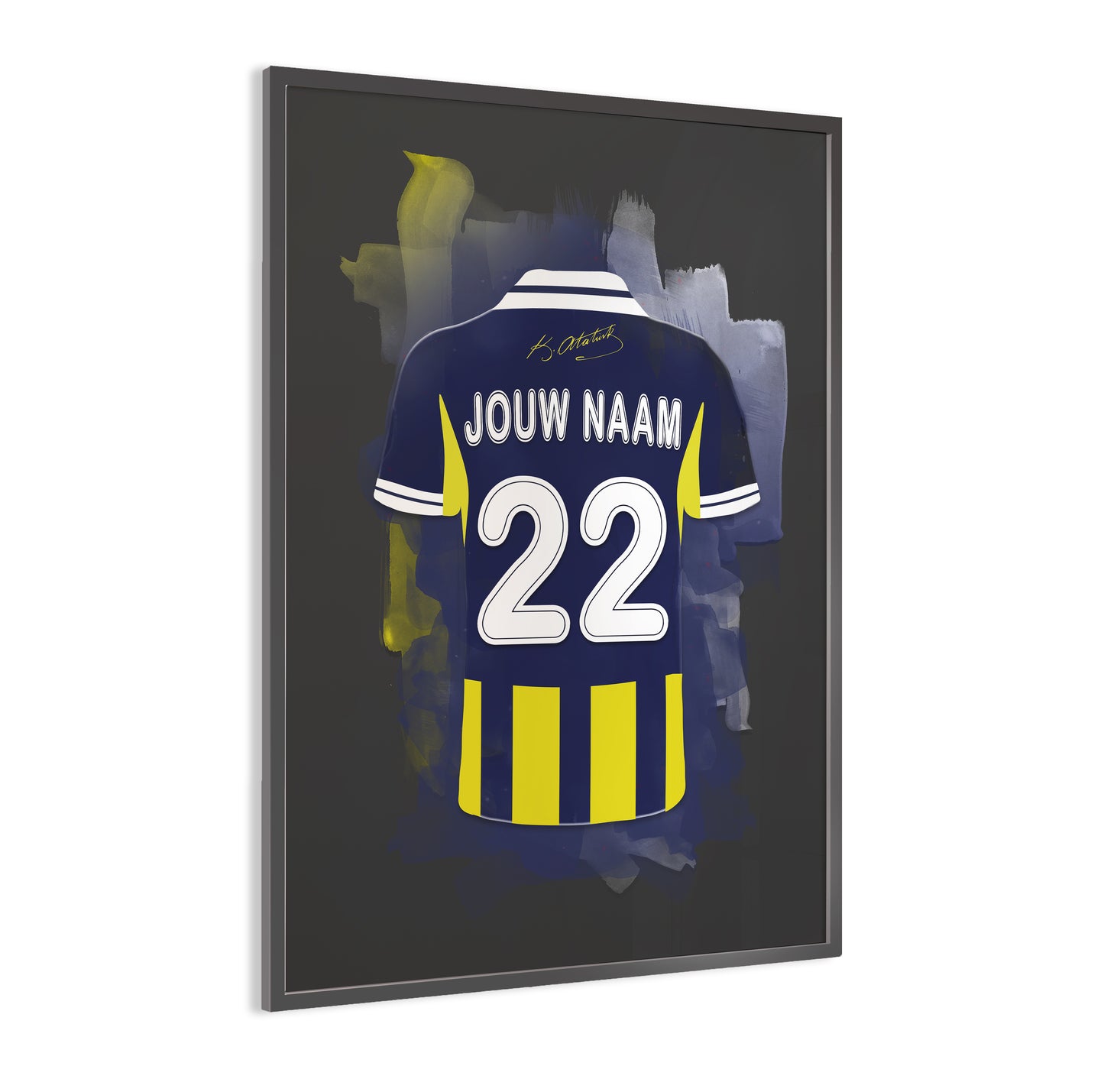 Fenerbahce wanddecoratie - Gepersonaliseerde poster - Voetbal fan cadeau