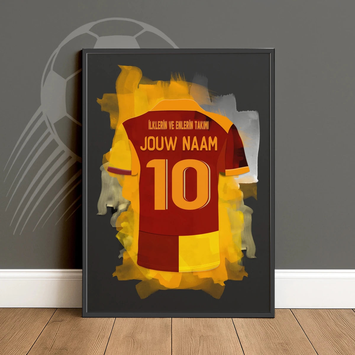 Galatasaray voetbal poster met personalisatie