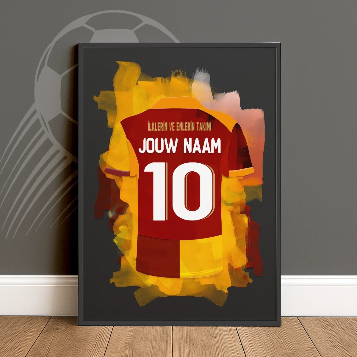 Galatasaray Voetbal Poster Met Eigen Naam Wanddecoratie