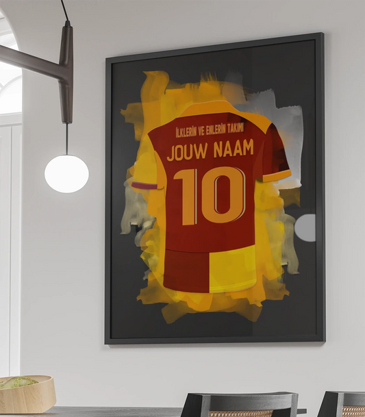 Galatasaray poster met naam en rugnummer bestellen