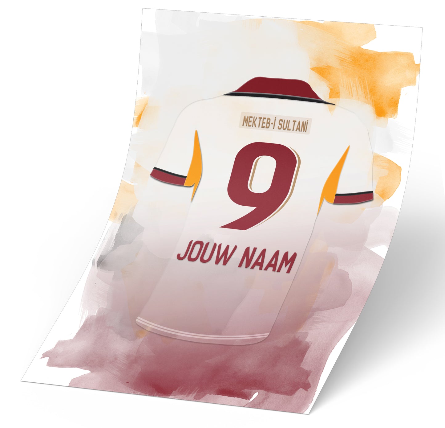Galatasaray SK voetbal wanddecoratie - Galatasaray shirt 2025-2026 poster - Losse poster - Gala voetbal fan kado