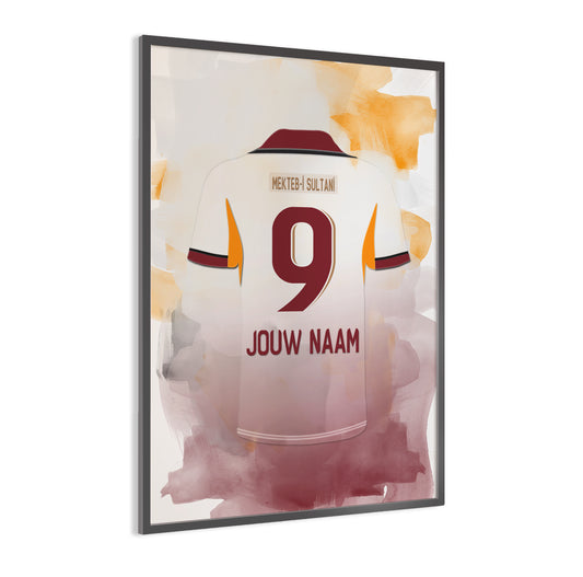 Galatasaray SK voetbal wanddecoratie - Galatasaray shirt 2025-2026 poster - Ingelijste poster - Gala voetbal fan kado
