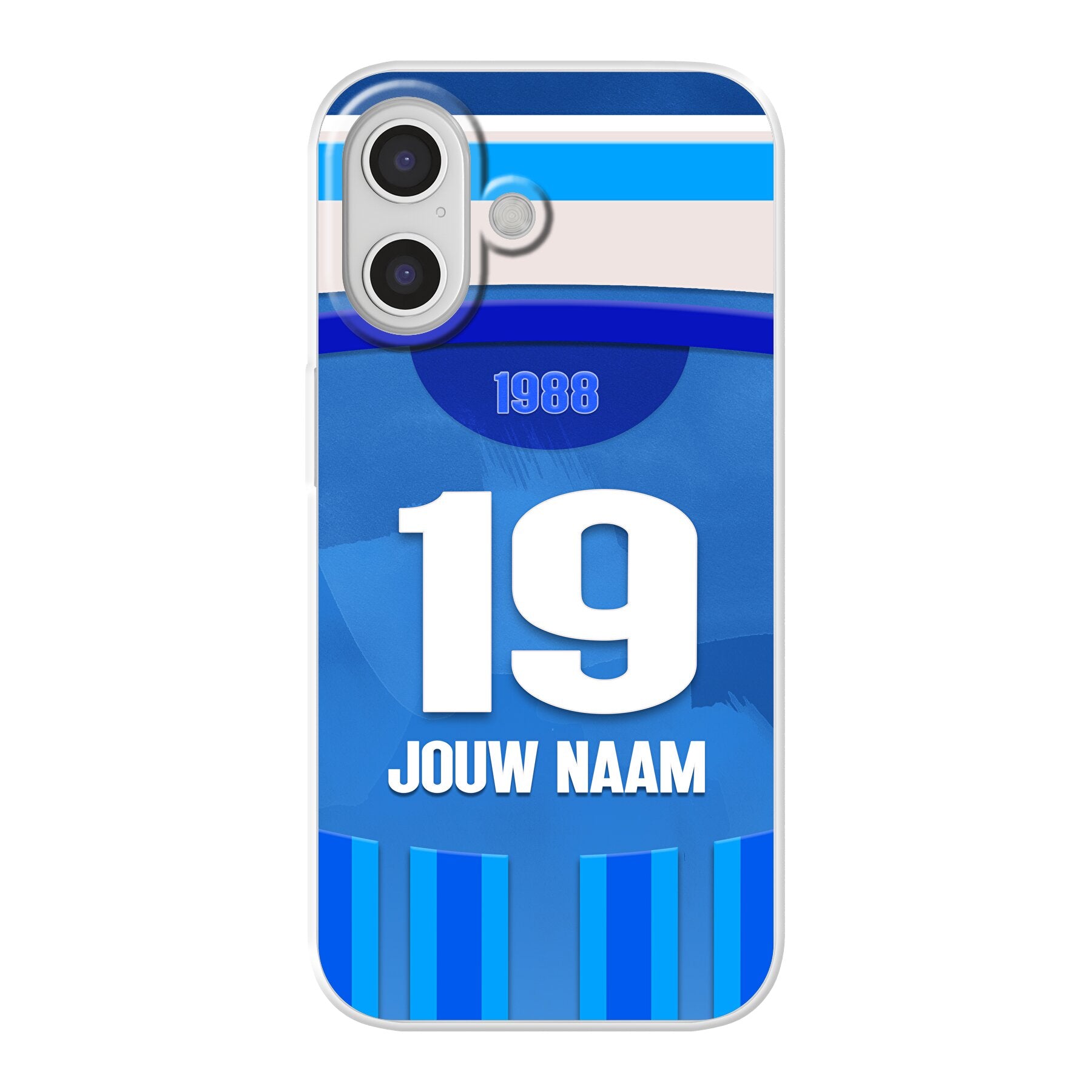 KRC Genk telefoonhoesje met naam - KRC Genk hoesje met personalisatie - Apple iPhone - Voetbal fan kado