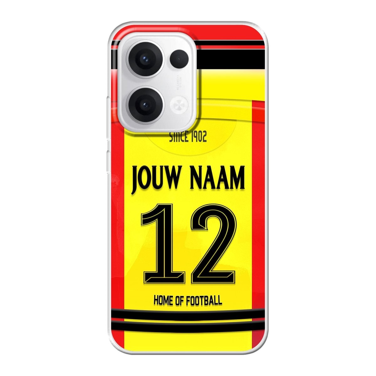 Go Ahead Eagles 2025-2026 telefoonhoesje met personalisatie - Oppo Reno telefoonhoesjes - Voetbal fan kado