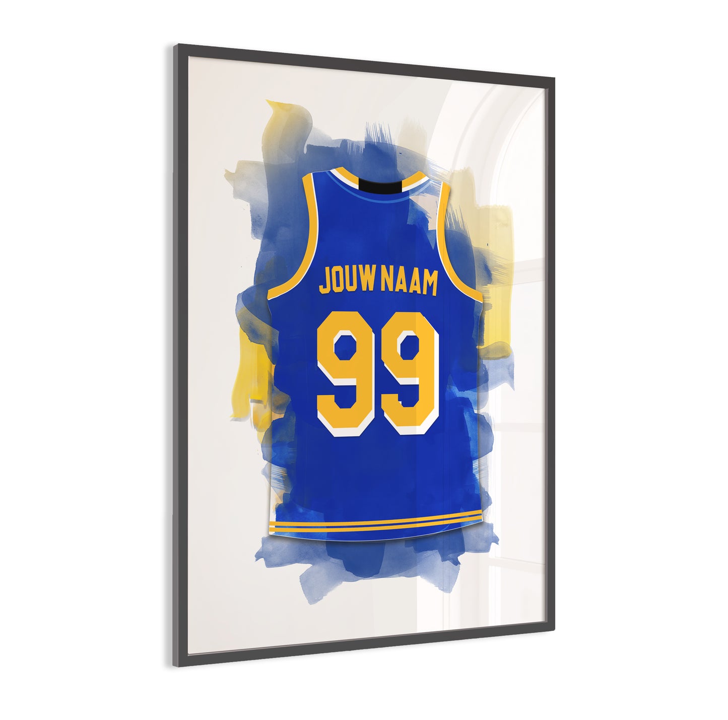 Golden state warriors basketbal NBA poster - basketbal fan cadeau - ingelijste poster