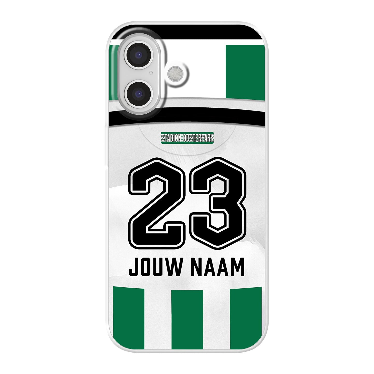 FC Groningen 2025-2026 telefoonhoesje met personalisatie - Apple iPhone telefoonhoesjes - Voetbal fan kado