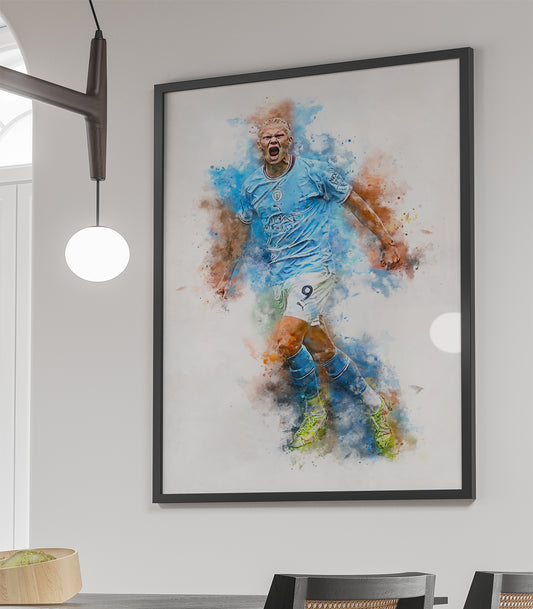 Erling Haaland poster met naam kopen