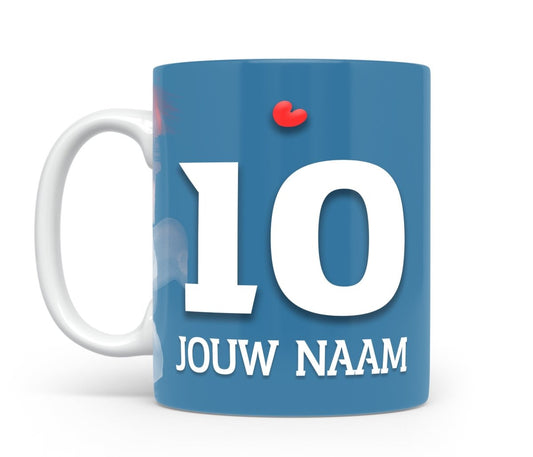 SC Heerenveen voetbal mok met naam - Voetbal mok met personalisatie - Voetbal fan cadeau