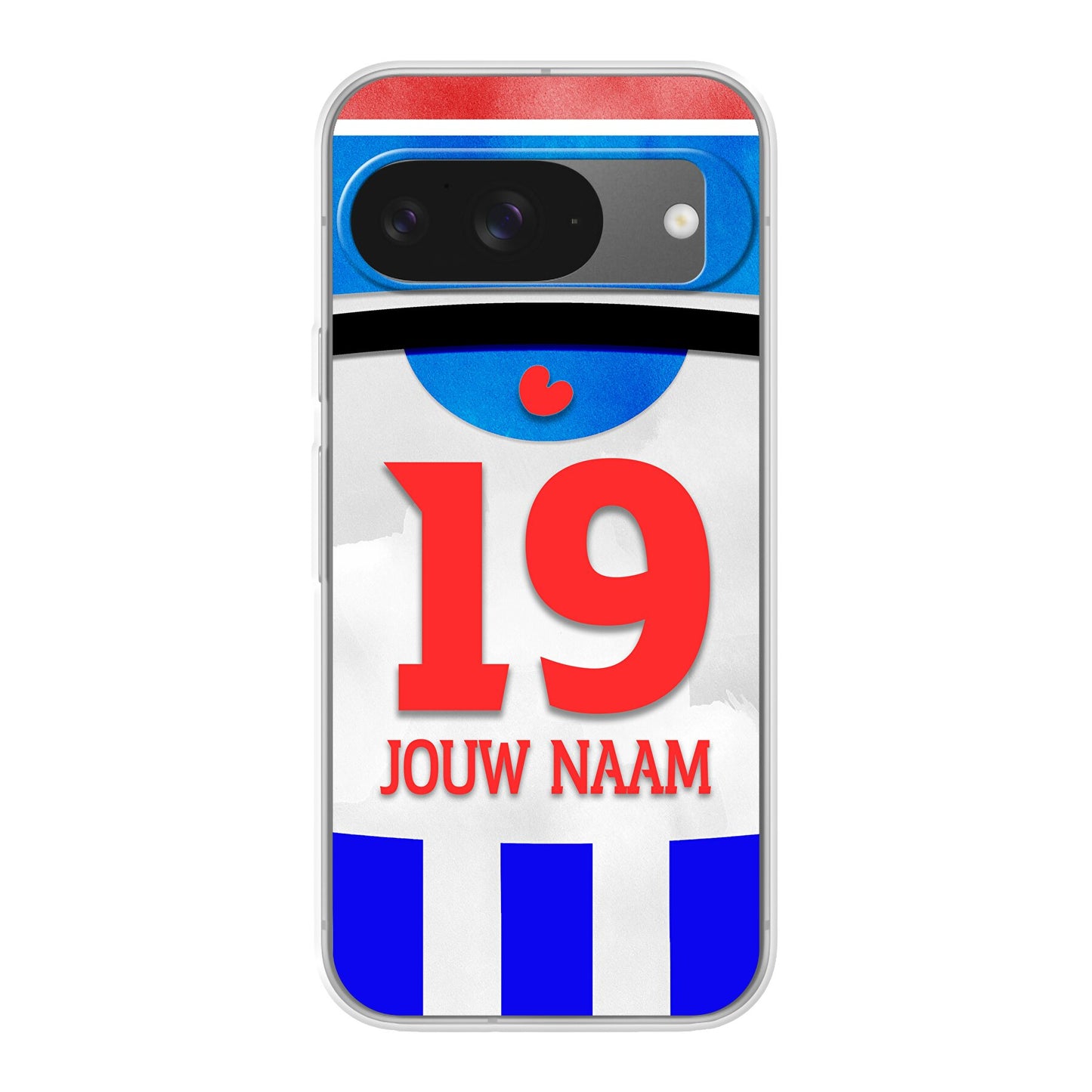 SC Heerenveen 2025-2026 telefoonhoesje met personalisatie - Google Pixel telefoonhoesjes - Voetbal fan kado