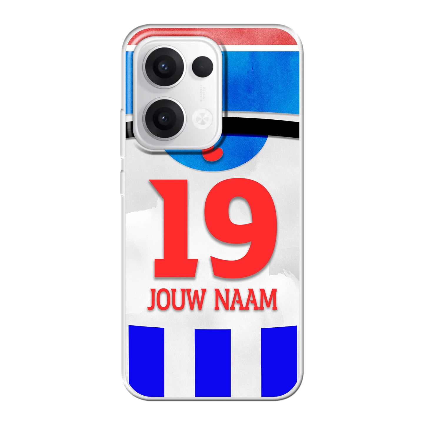 SC Heerenveen 2025-2026 telefoonhoesje met personalisatie - Oppo Reno telefoonhoesjes - Voetbal fan kado
