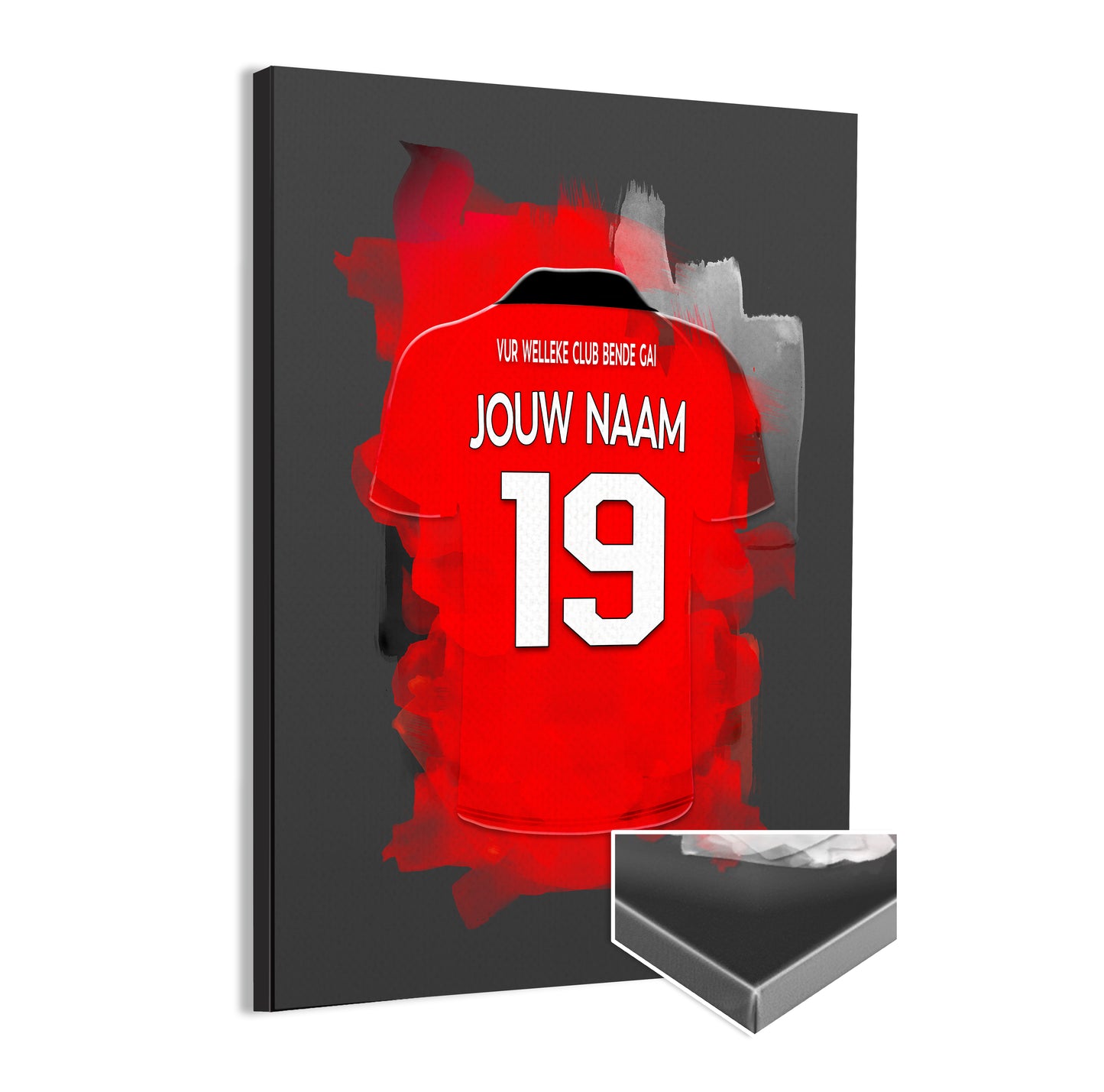 Helmond Sport wanddecoratie - Canvas poster - Voetbal fan cadeau