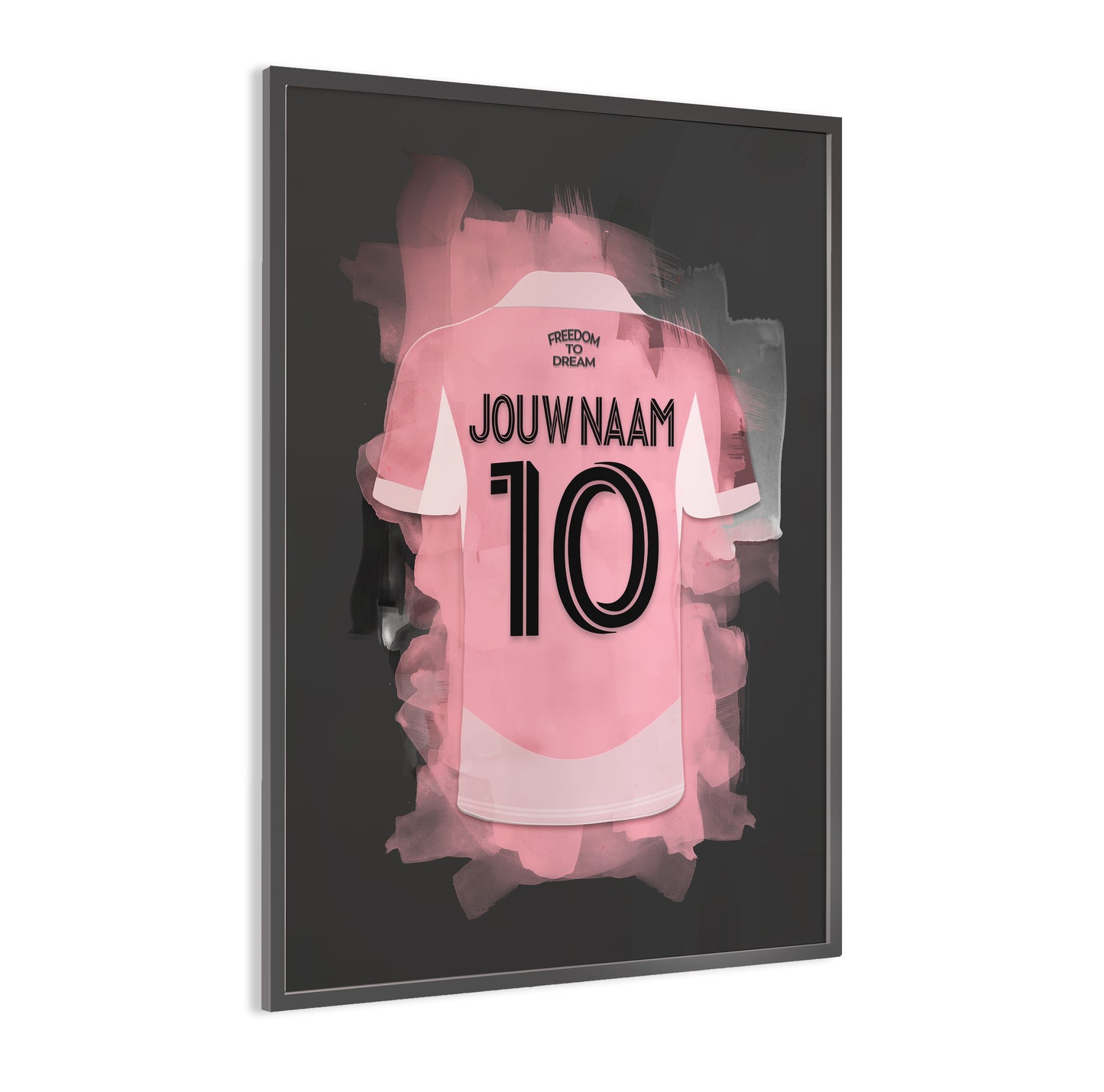 Inter Miami wanddecoratie - Gepersonaliseerde poster - Messi voetbal fan cadeau