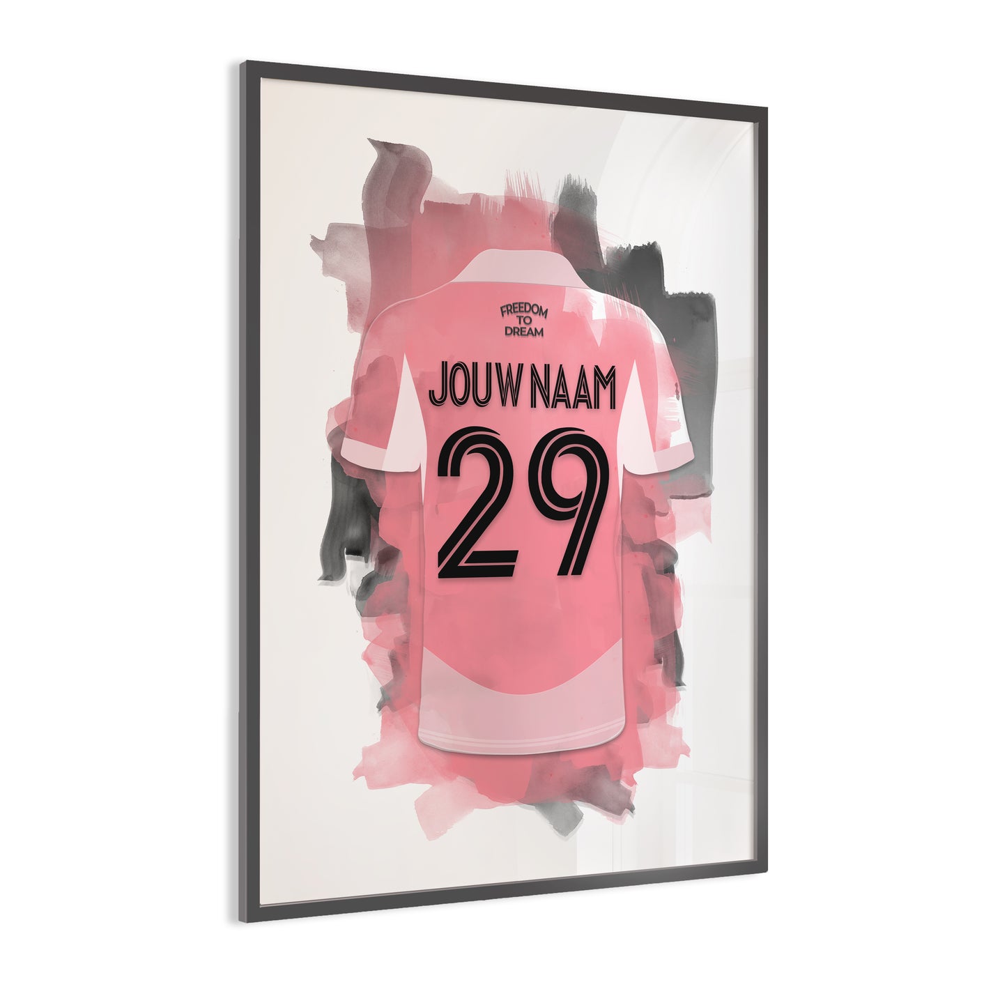 Inter Miami wanddecoratie - Gepersonaliseerde poster - Messi voetbal fan cadeau