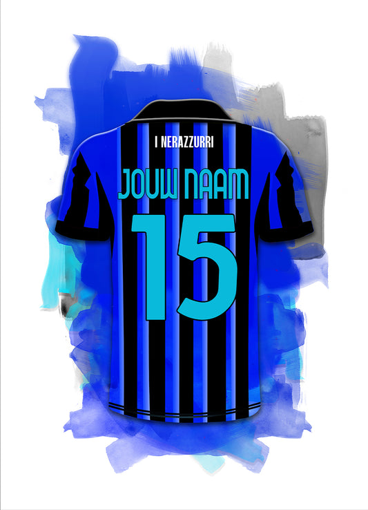 Inter Milan poster met naam bestellen