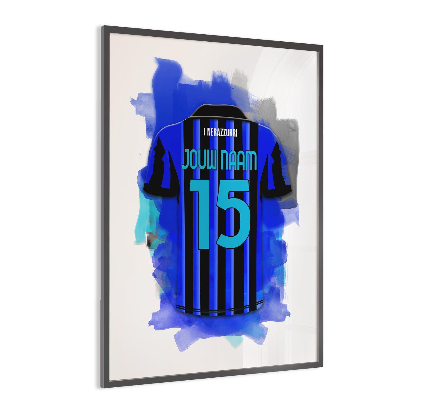 Inter Milan wanddecoratie - Gepersonaliseerde poster - Voetbal fan cadeau