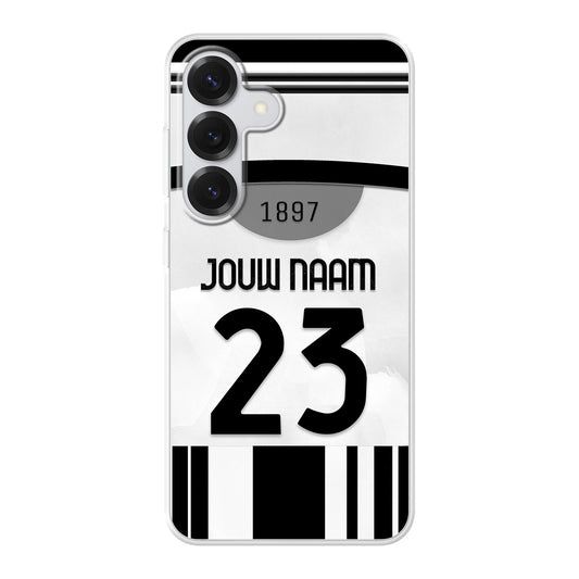 Juventus FC telefoonhoesje met naam - Samsung Galaxy - Voetbal fan kado