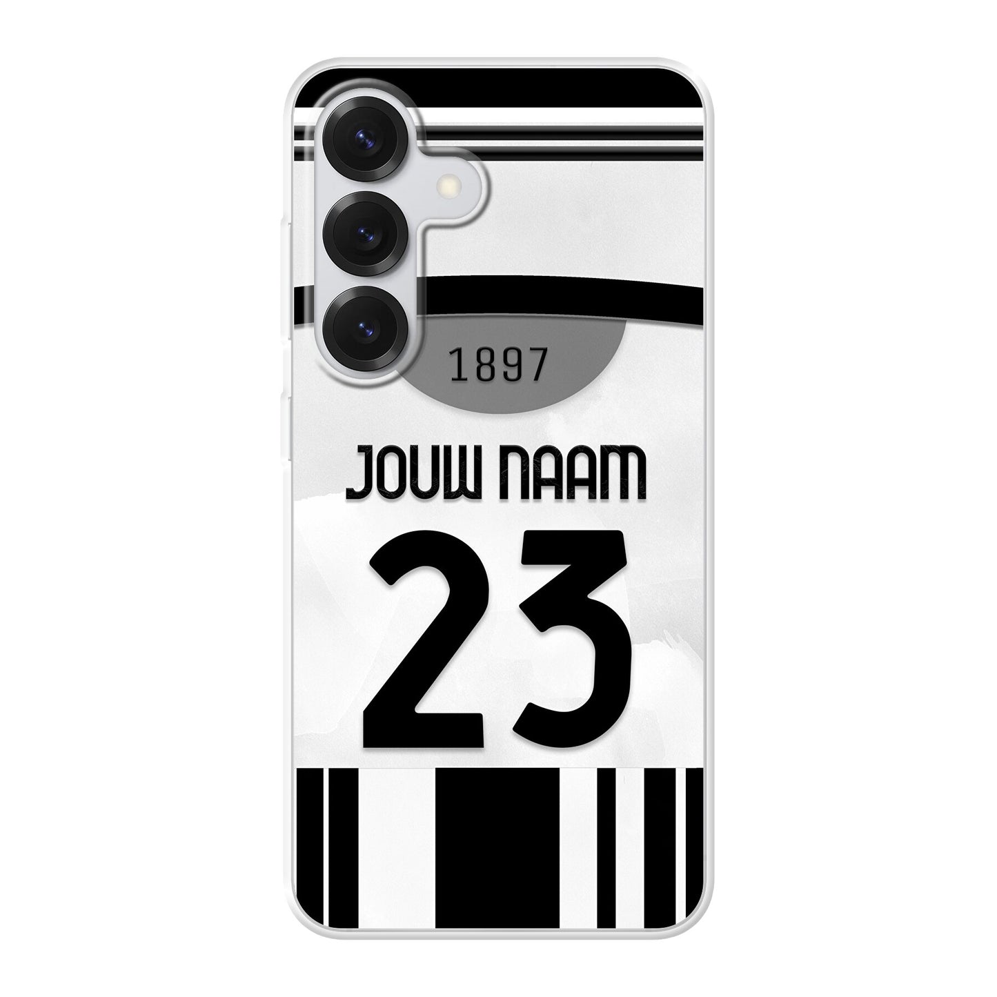 Juventus FC telefoonhoesje met naam - Samsung Galaxy - Voetbal fan kado