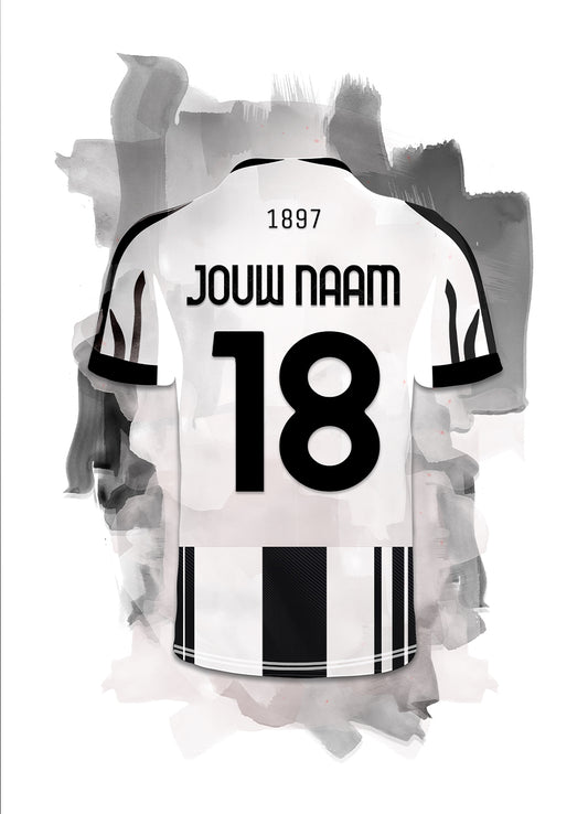 Juventus Turijn poster met naam bestellen