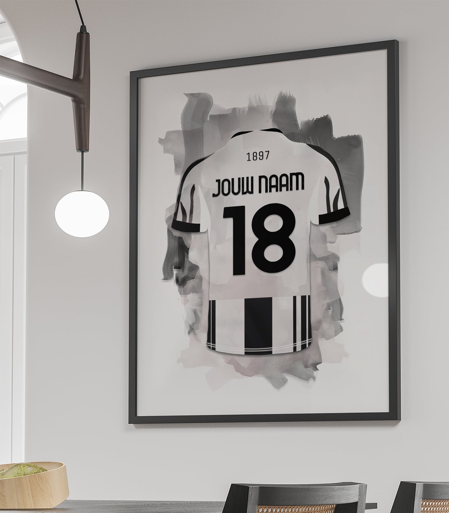 Juventus Turijn wanddecoratie - Ingelijste poster - Voetbal fan cadeau