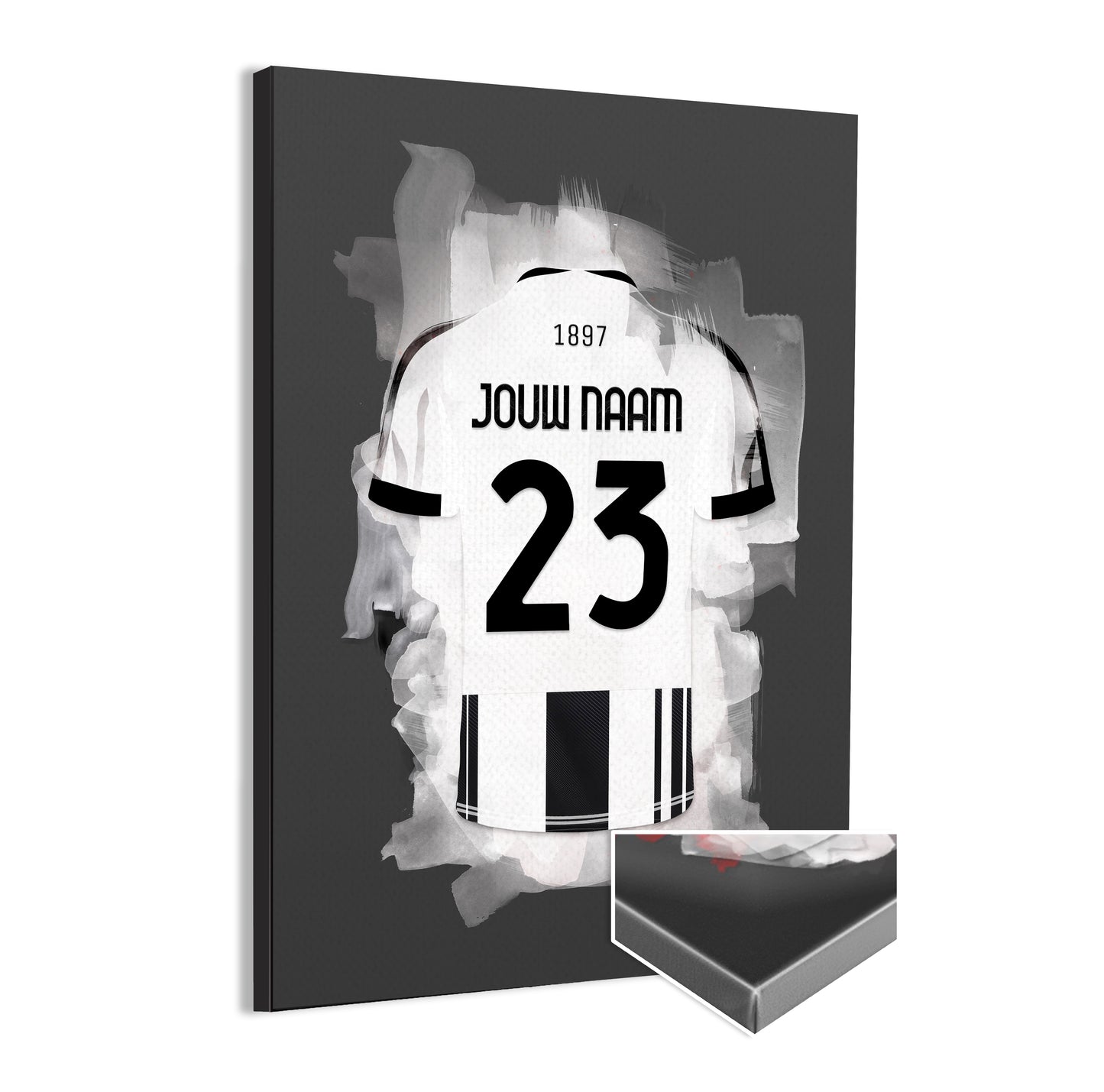 Juventus Turijn wanddecoratie - Canvas poster - Voetbal fan cadeau