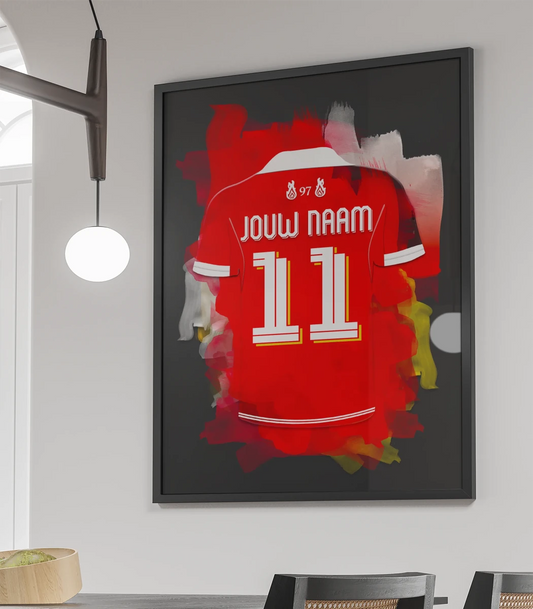 Liverpool FC Poster Met Naam Rugnummer Cadeau