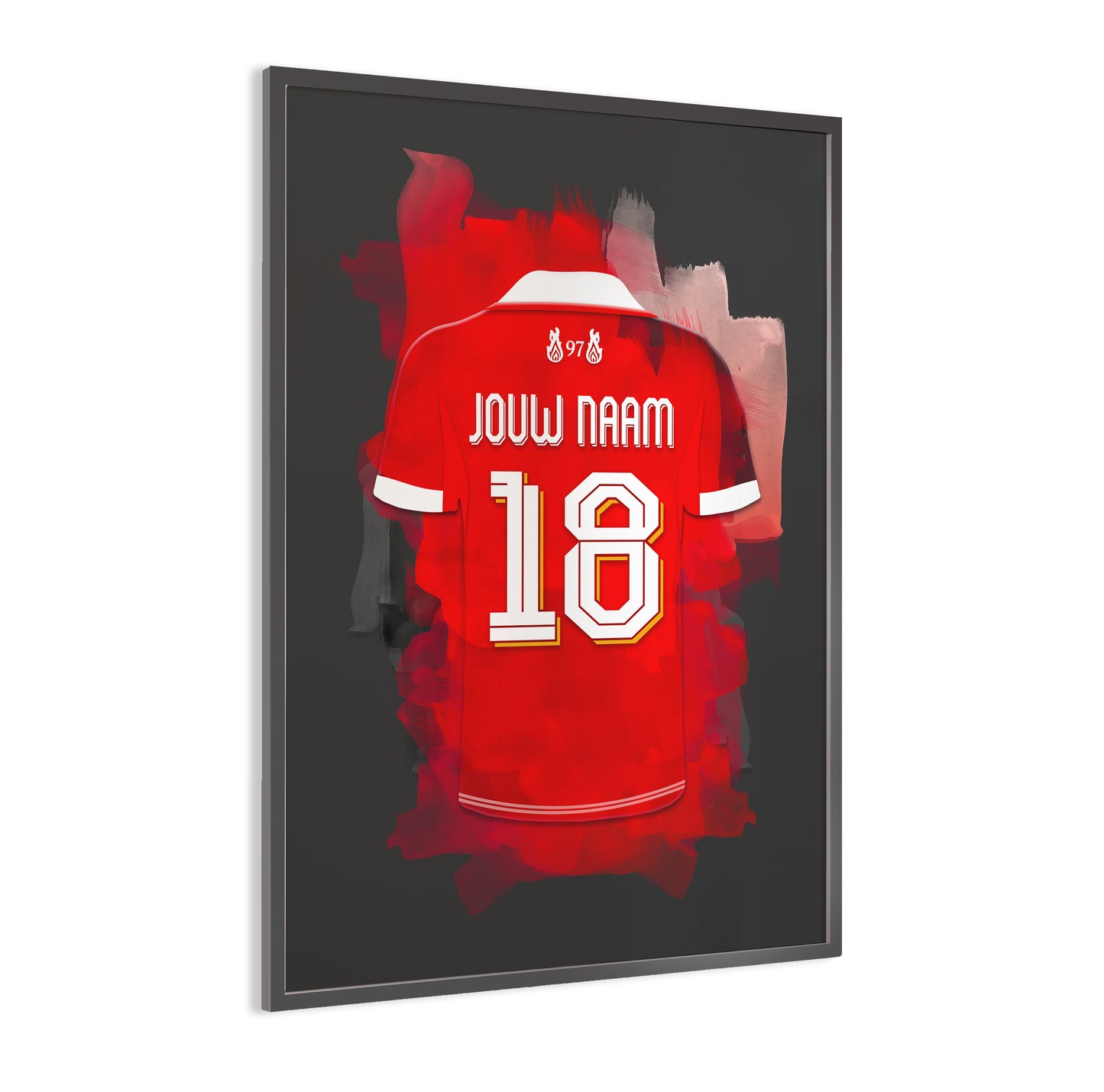 Liverpool FC wanddecoratie - Gepersonaliseerde poster - Voetbal fan cadeau