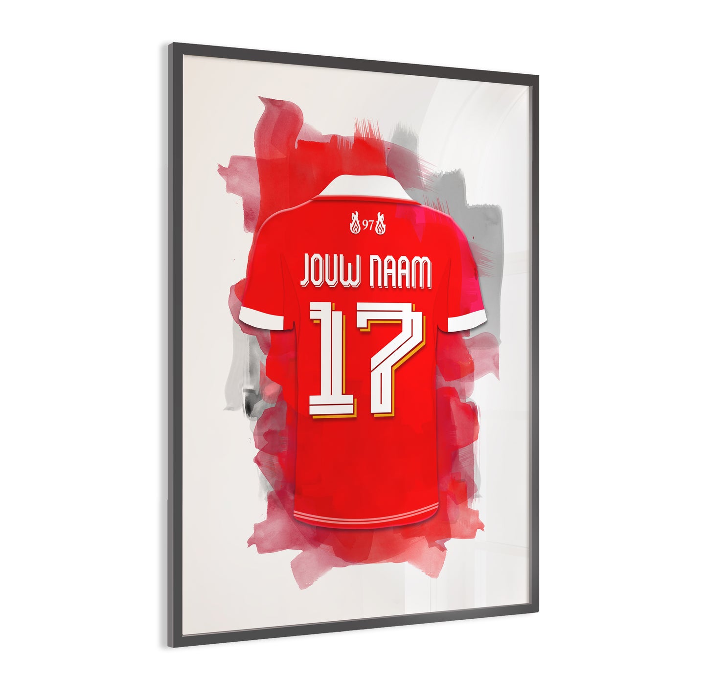 Liverpool FC wanddecoratie - Gepersonaliseerde poster - Voetbal fan cadeau