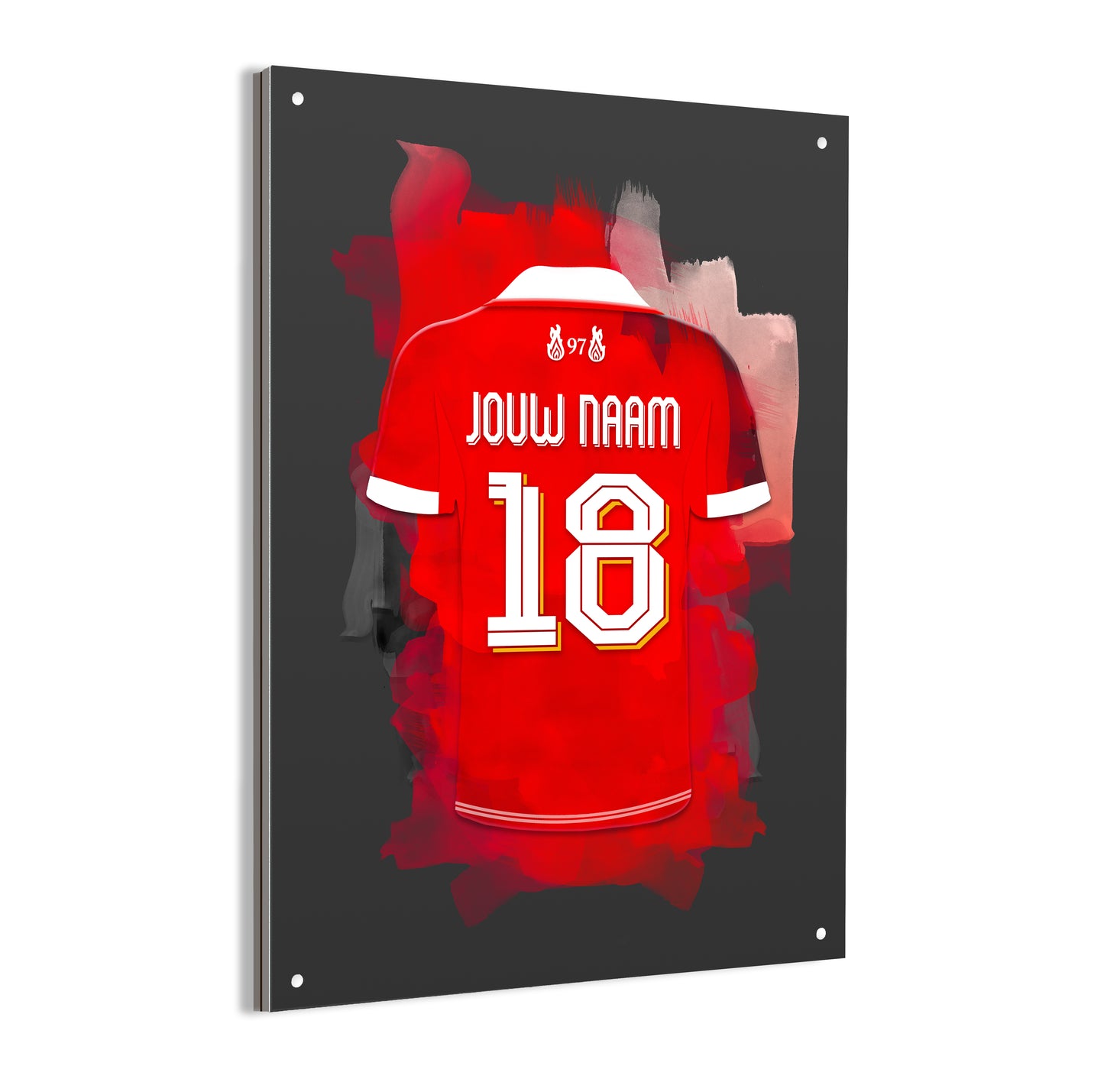 Liverpool FC wanddecoratie - Dibond poster - Voetbal fan cadeau