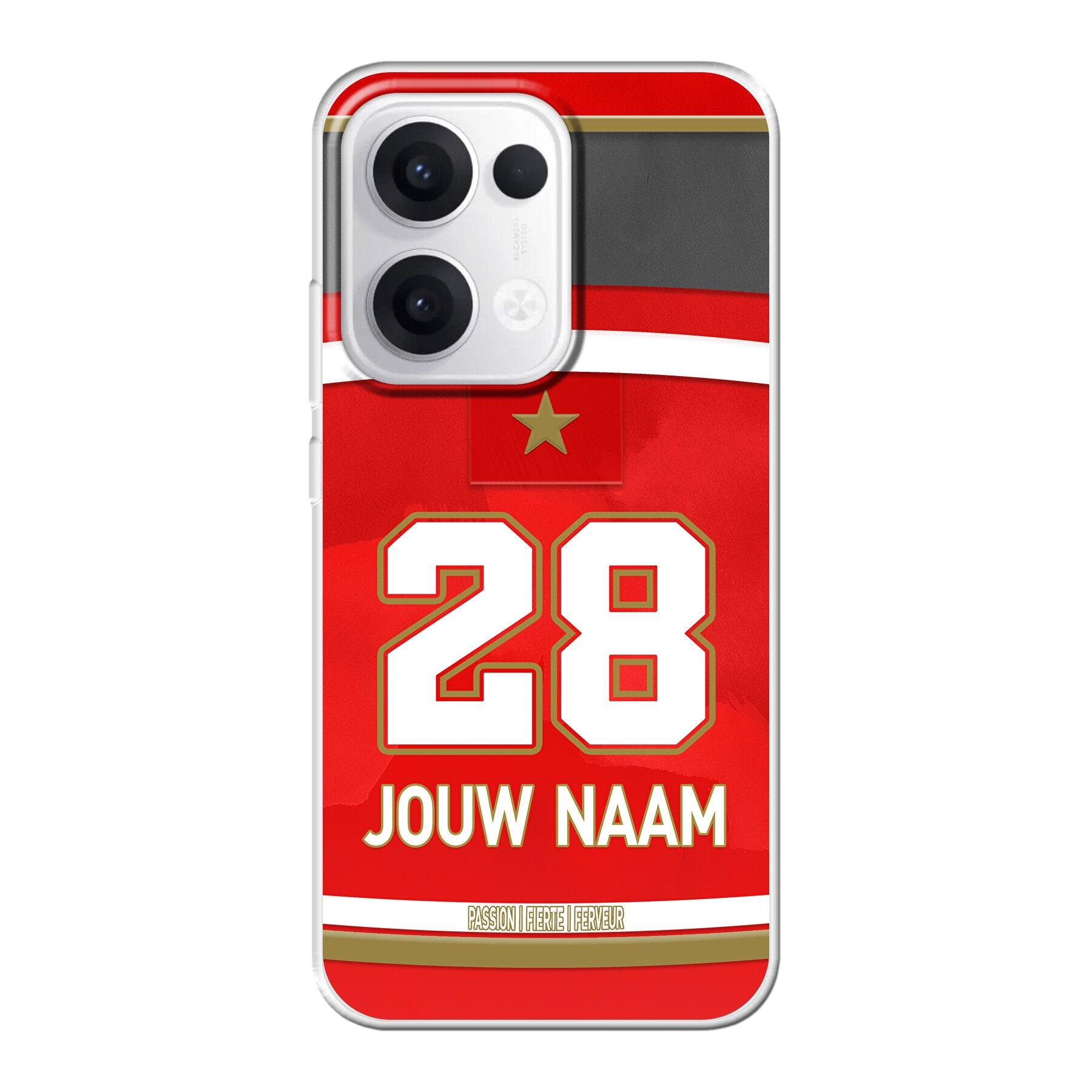 Standard Luik - Standard de Liege telefoonhoesje - Oppo Reno - Voetbal fan kado