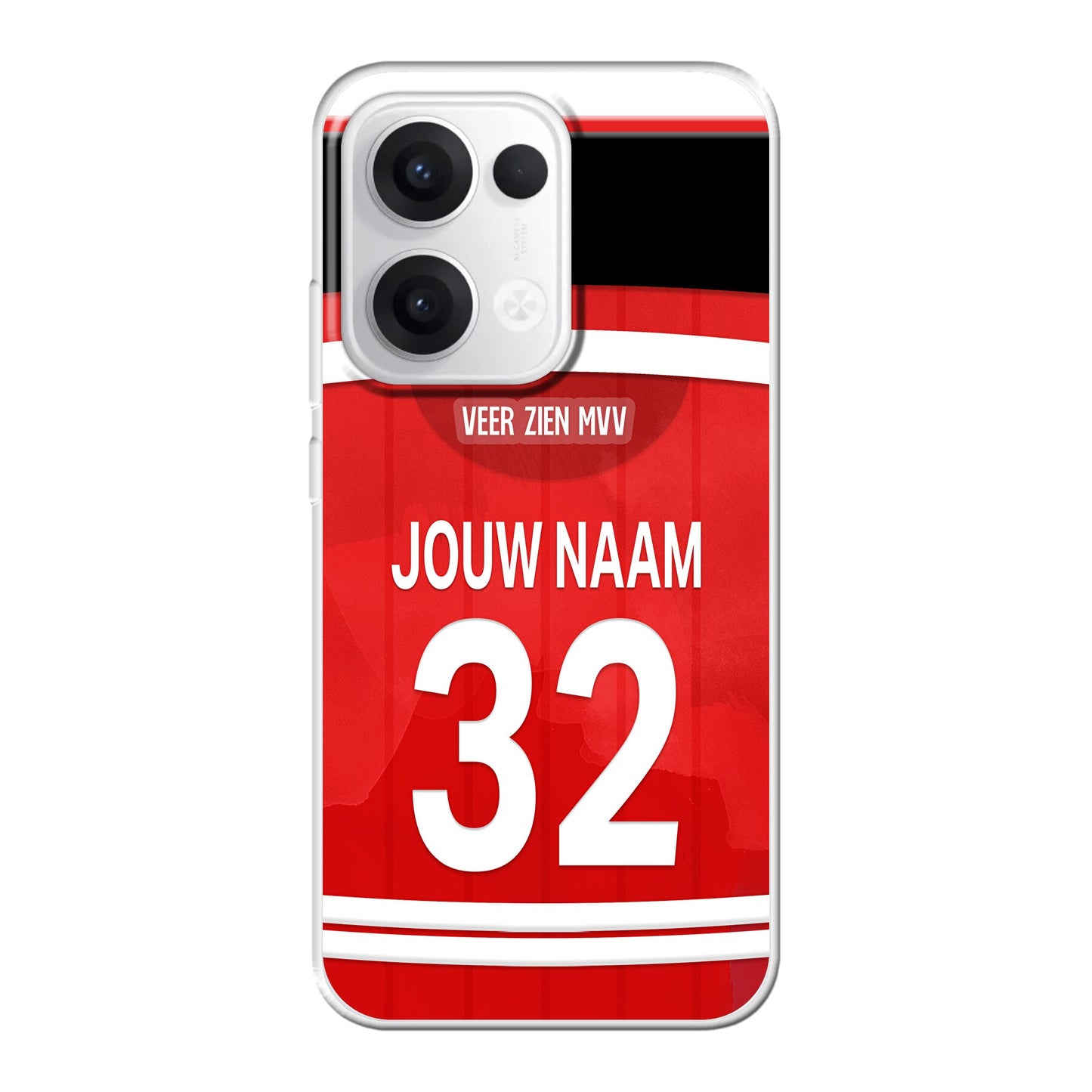 MVV Maastricht telefoonhoesje met naam - Oppo Reno - Voetbal fan kado