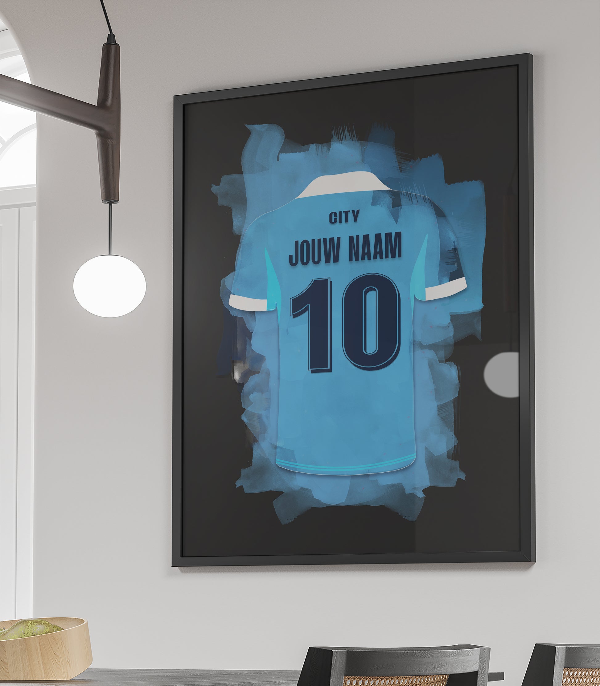 Manchester City poster met naam kopen