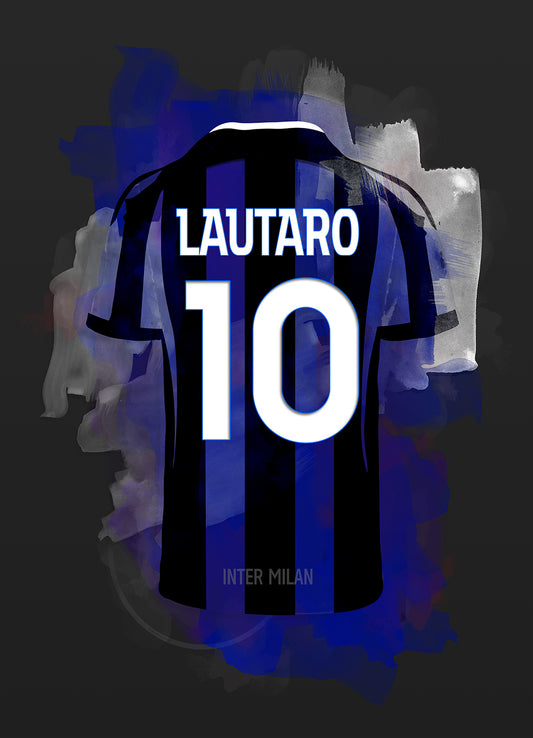 Inter Milan Martinez voetbal poster