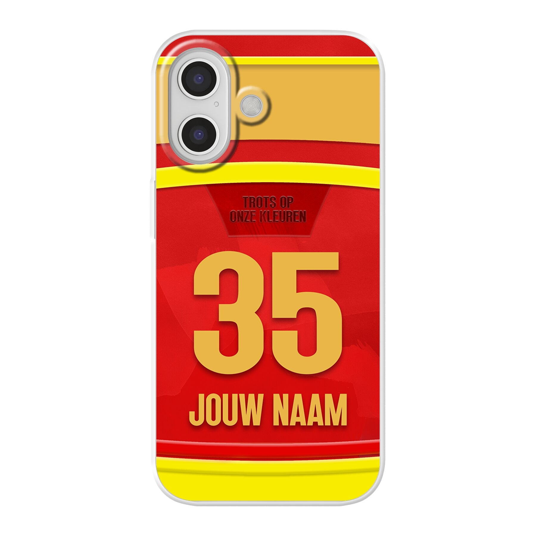 KV Mechelen telefoonhoesje met naam - Apple iPhone - Voetbal fan cadeau