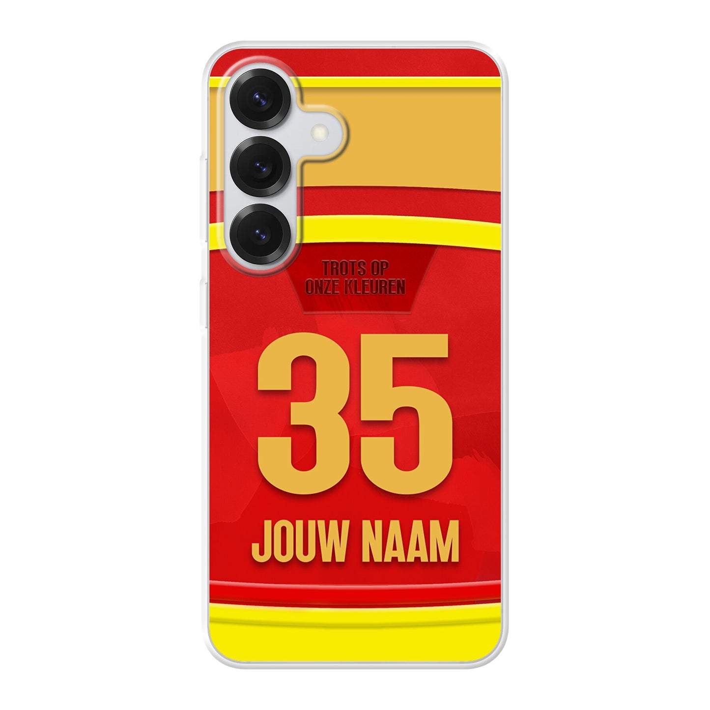 KV Mechelen telefoonhoesje met naam - Samsung Galaxy - Voetbal fan cadeau