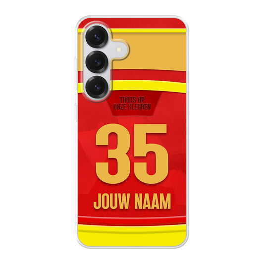 KV Mechelen telefoonhoesje met naam - Samsung Galaxy - Voetbal fan cadeau