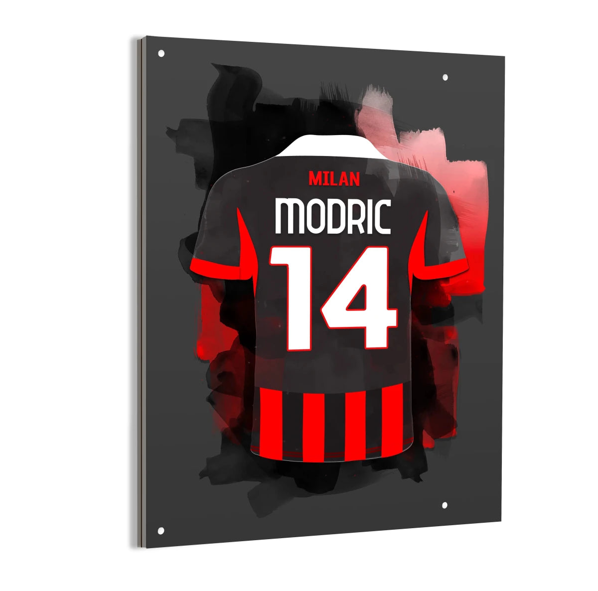 Luka Modric Dibond Aluminium AC Milan Cadeau Mancave