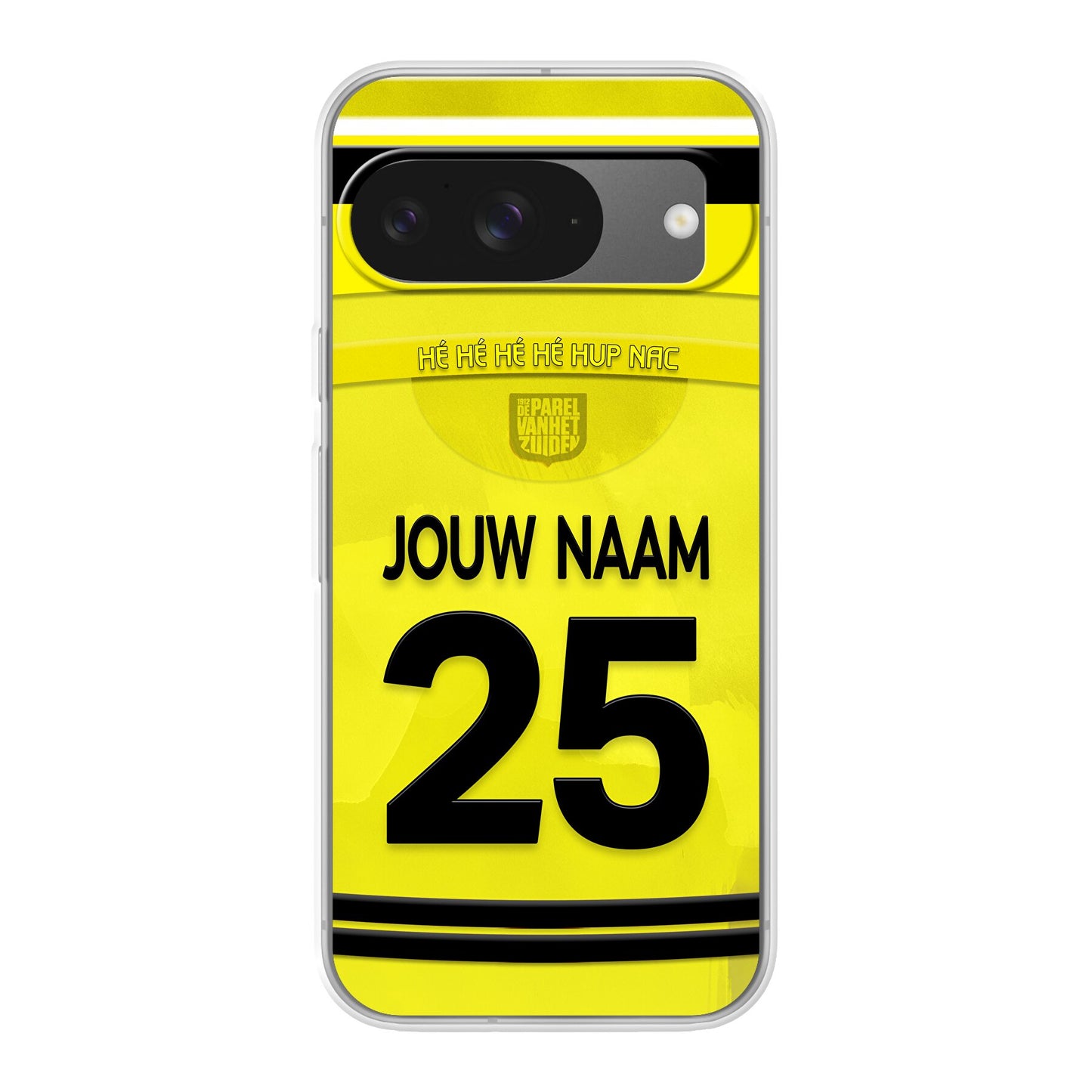 NAC Breda 2025-2026 telefoonhoesje met personalisatie - Google Pixel telefoonhoesjes - Voetbal fan kado