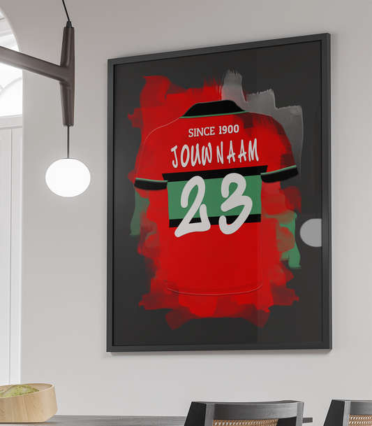 NEC Nijmegen Ingelijste Voetbal Poster Verjaardag Cadeau Voetbalfan