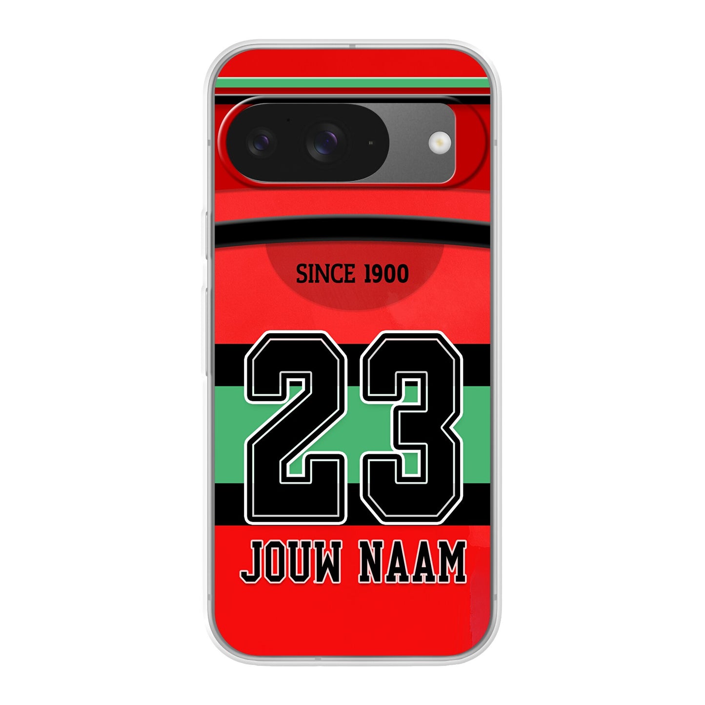 NEC Nijmegen 2025-2026 telefoonhoesje met personalisatie - Google Pixel telefoonhoesjes - Voetbal fan kado