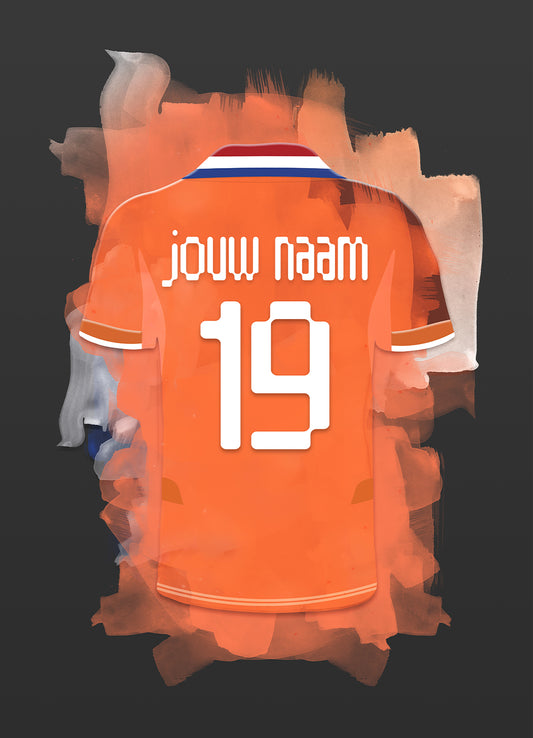 Dames voetbal elftal wanddecoratie - Losse poster - Vrouwen voetbal fan cadeau