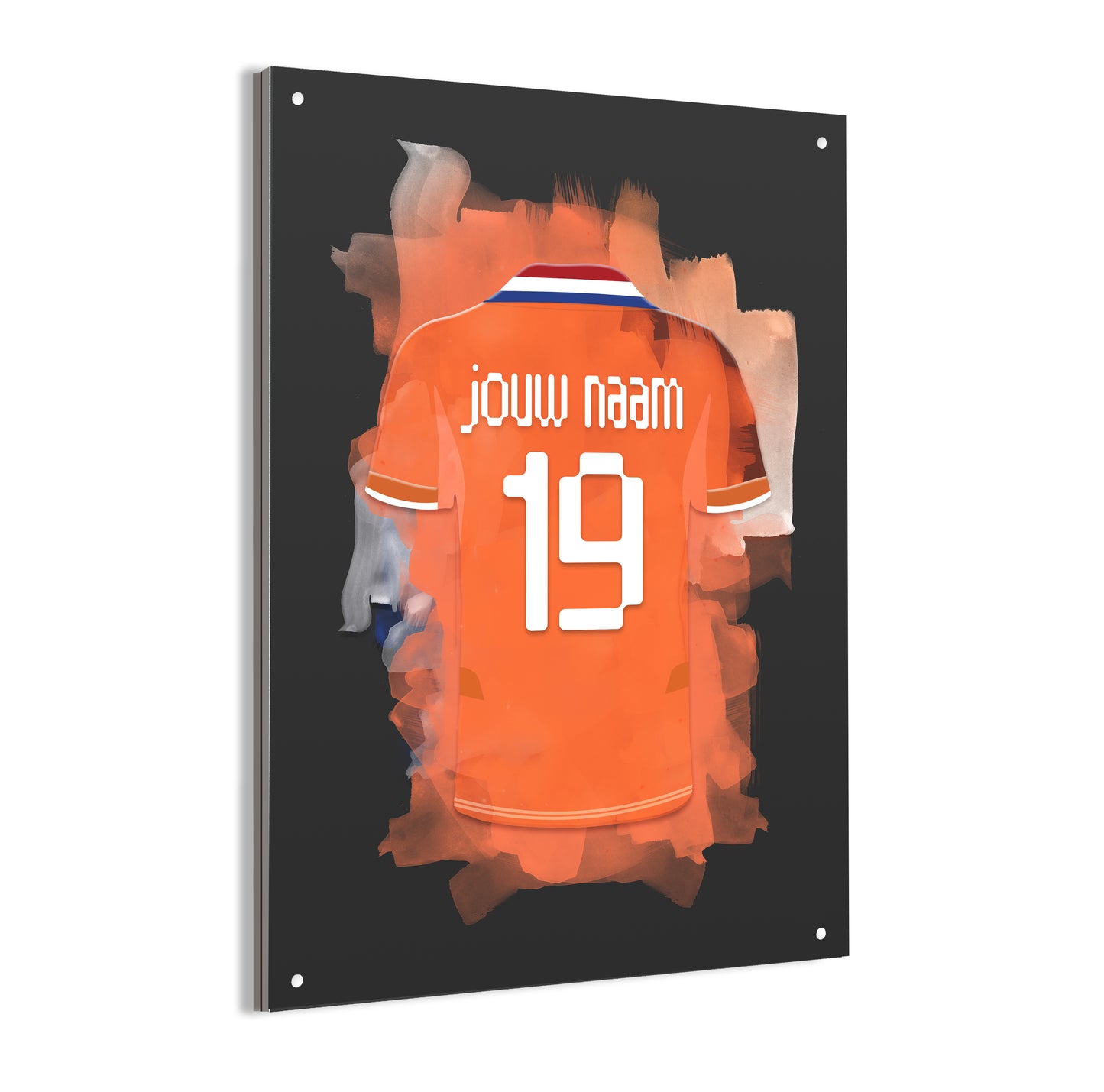 Dames voetbal elftal wanddecoratie - Dibond poster - Vrouwen voetbal fan cadeau