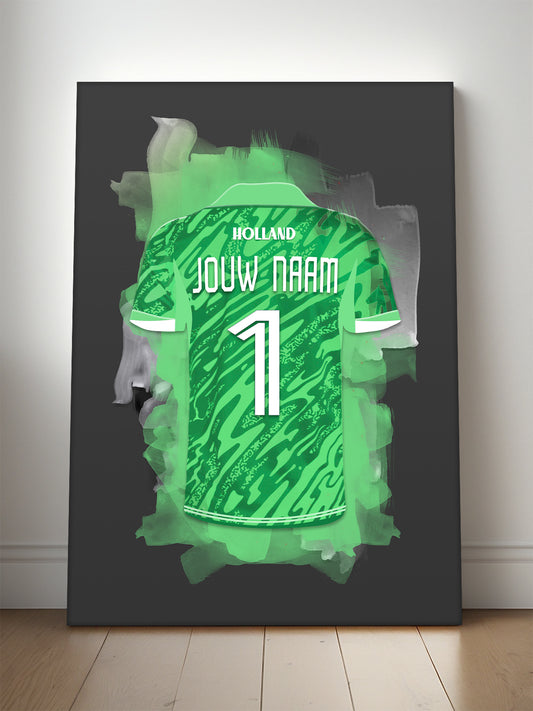 Nederland Keeper voetbal poster met naam